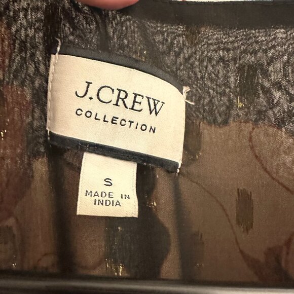 J. Crew Tie-front Lurex dress - Picture 4 of 5